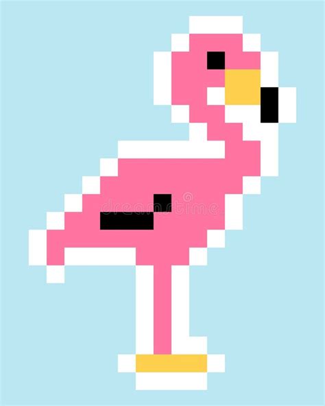 Pixel Art Flamingo Stock Illustrations 75 Pixel Art Flamingo Stock