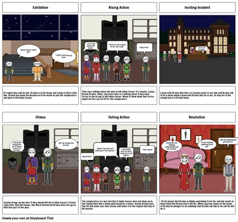 Julius Caesar Act Scene Storyboard By Dl