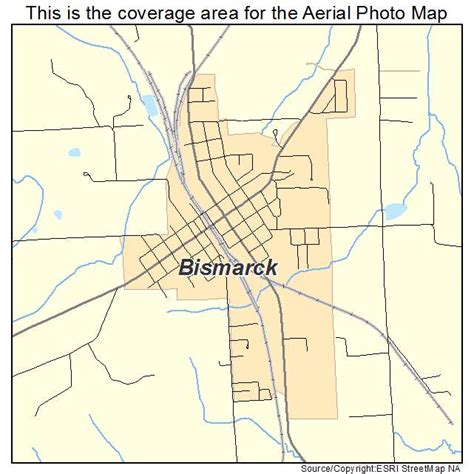 Aerial Photography Map Of Bismarck Mo Missouri