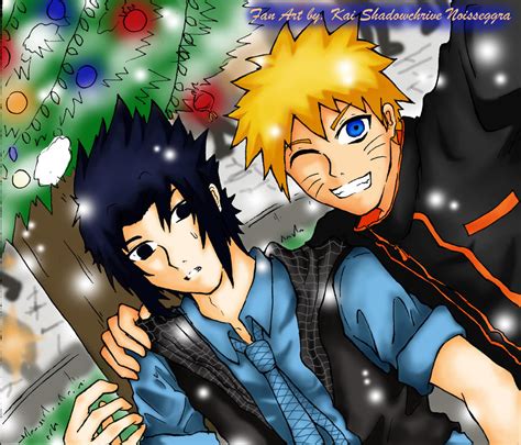Sasuke X Naruto In Christmas By Shadowchrive On Deviantart