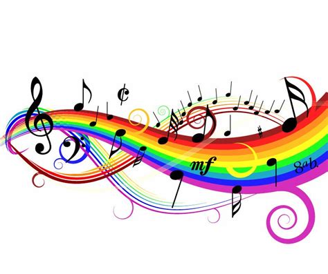 🔥 Download Colorful Music Notes Symbols Background Vector By Michaelp51 Colorful Music Notes