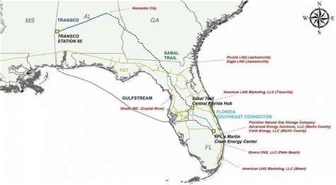1448×1123 Map Of Southeast Mid Stream Natural Gas Pipelines In