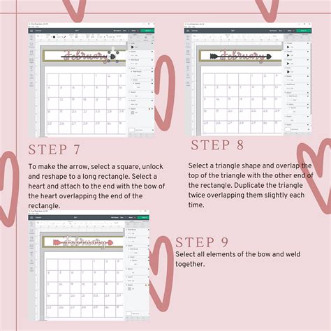 Easy Free Cricut Project 2021 Monthly Calendar
