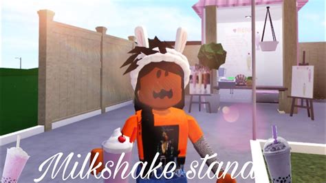 Milkshake Stand Speedbuild Bloxburg Roblox Youtube