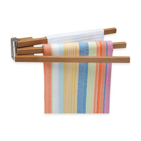 Free standard shipping over $100*. Wall Mounted Bamboo 3-Arm Towel Bar | Bamboo towels, Towel ...
