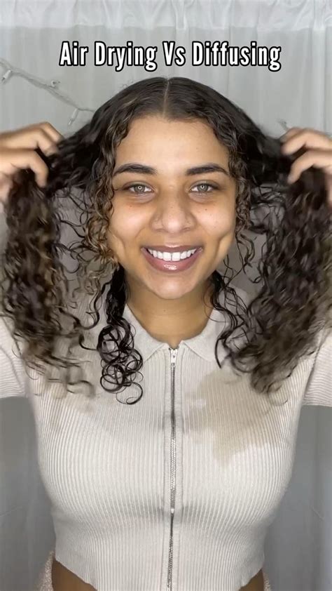 Air Drying Vs Diffusing 🌀 Which Team Are You Cute Curly Hairstyles Curly Hair Care Routine