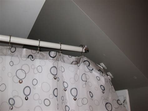 Check spelling or type a new query. shower curtain on slanted wall | Sloped ceiling bathroom ...