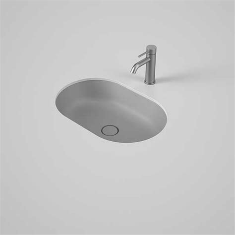 Caroma Liano Ii 580mm Pill Underover Counter Basin • Matte Grey By