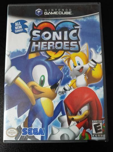 Sonic Heroes Item Box And Manual Gamecube