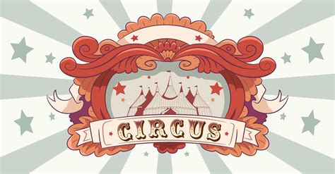Descarga Vector De Diseño De Banner De Estilo Vintage De Circo