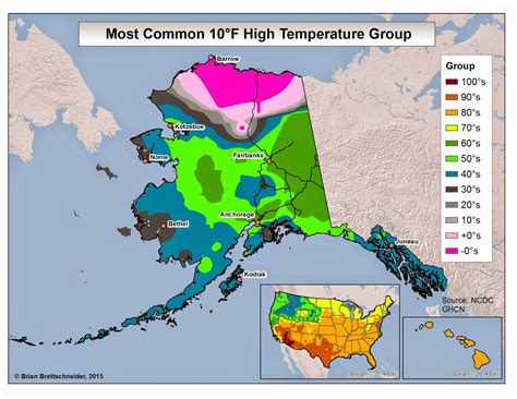 Brian B's Climate Blog: Alaska High Temperature Categories