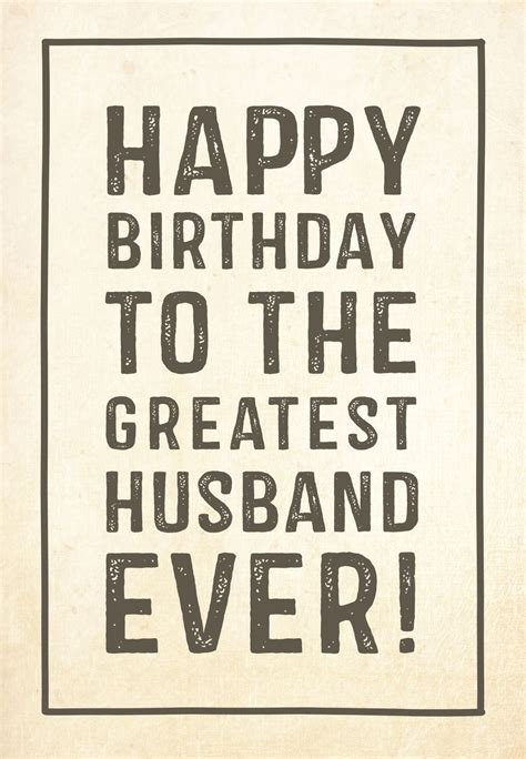 Free Printable Birthday Card Greatest Husband Greetings Island