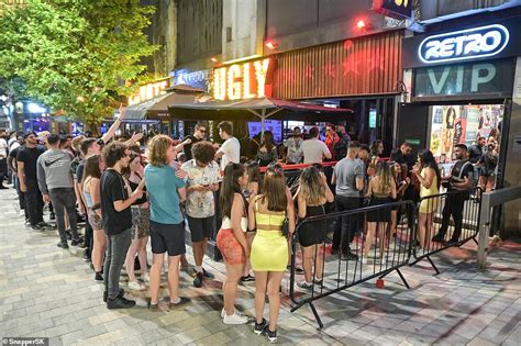 Thousands Of Revellers Pack Out Birmingham Broad Street Clubs As Covid