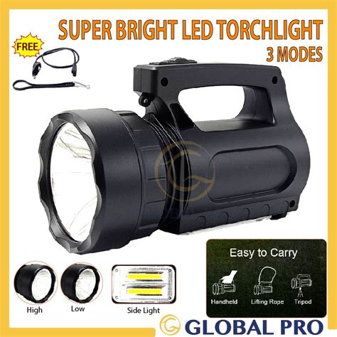 Global Pro Heavy Duty Ultra Bright Led Rechargeable Handheld Energy