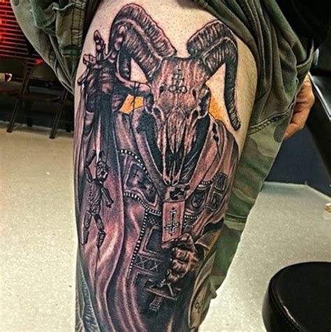 Available in a range of colours and styles for men, women, and everyone. Tattoos of the Baphomet - Tattoo Ideas, Artists and Models