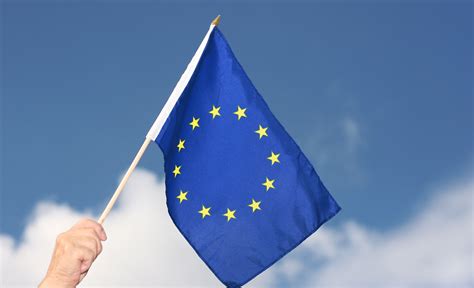 European Union Eu Hand Waving Flag 12x18 Royal Flags
