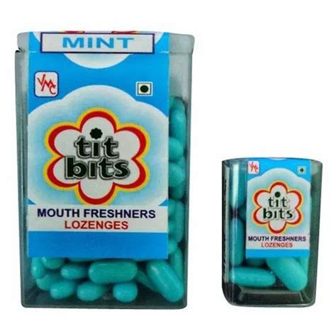 Blue Tit Bits Mint Flavor Mouth Freshener Packaging Size Small