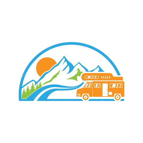 Premium Vector | Rv rental logo design