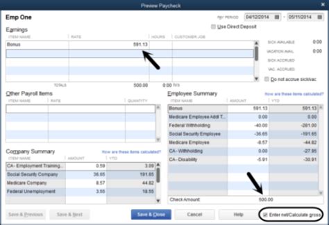 Gross Up A Paycheck In Quickbooks Desktop Payroll Quickbooks Learn