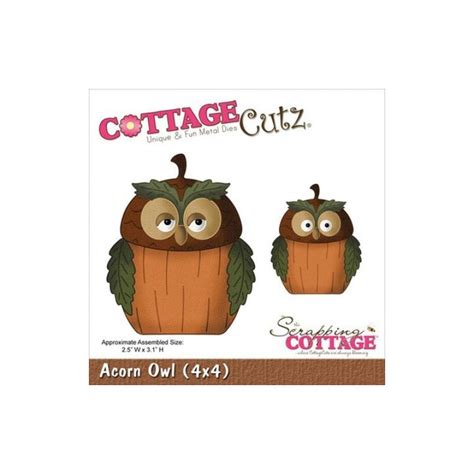 Die Cottage Cutz Acorn Owl De Scrapping Cottage