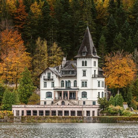 Famous Schloss Lake Grundlsee Villa Castiglioni In Colorful Forest
