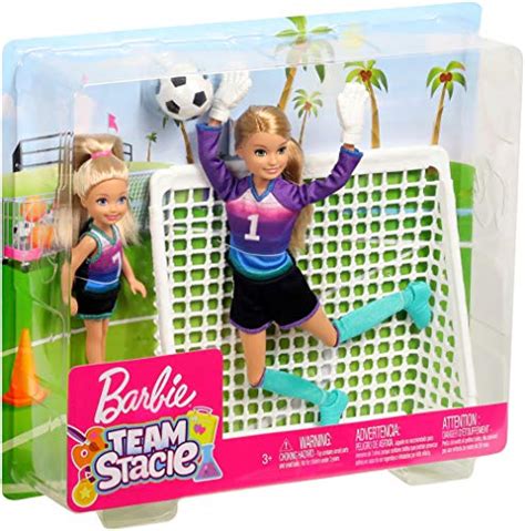 barbie team stacie doll and chelsea doll soccer playset pricepulse