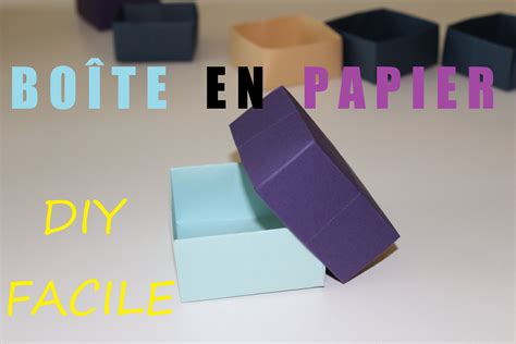 Comment Créer Une Boite En Papier Boîte avec couvercle en origami tuto facile Idées et