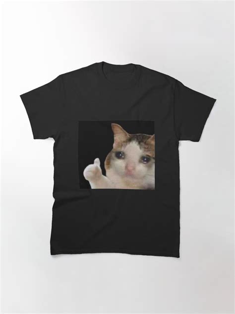 Camiseta Gato Llorando Pulgares Arriba Meme De Cnon626 Redbubble