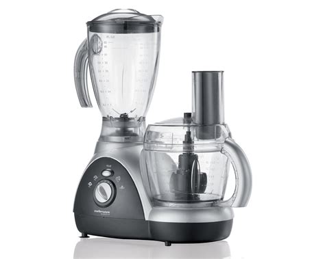 Reattach the lid, then remove the pusher from the feed tube—that's the little chimney that allows you to drop ingredients into the processor. Maestro 3-in-1 Food Processor - Mellerware 26210 | Mellerware