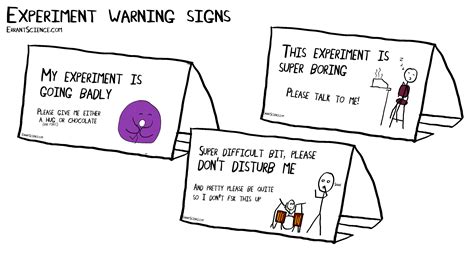 Experiment Warning Signs With Free Print Out Standees Errantscience