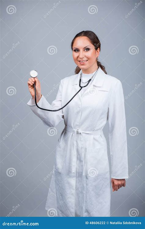 Doctor With Stethoscope Stock Photo Image Of Medicine 48606222