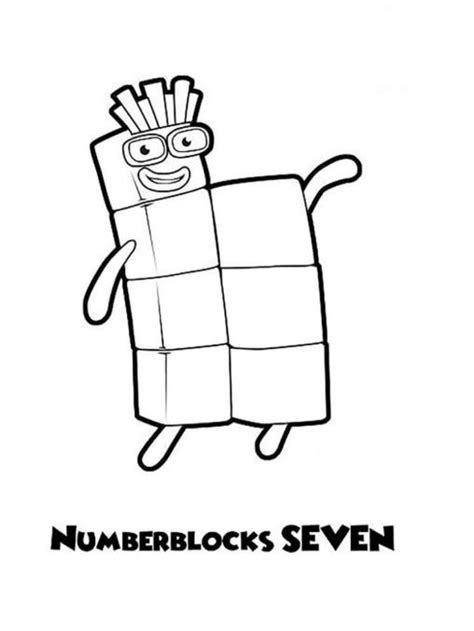 Pages à Colorier Numberblocks Easy Fun Pour Les Enfants Gbcoloring
