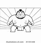 Sumo Wrestler Clipart Illustration Royalty Thoman Cory Rf sketch template