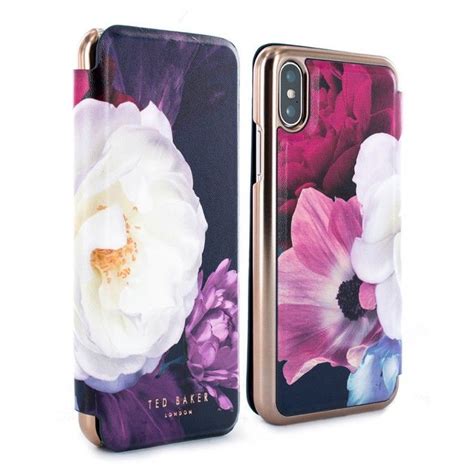 Ted Baker Candeece Mirror Folio Case For Iphone X Xs Blushing