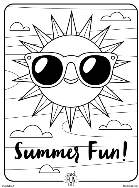 More images for summer coloring pages for seniors » Free Printable Coloring Page: Summer Fun | Crate&Kids Blog