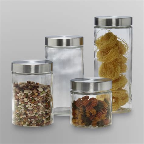 Anchor Hocking 4 Piece Glass Canister Set