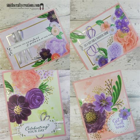 A Beautiful Striking And Vibrant Card Kit Smiths Crafty Creations