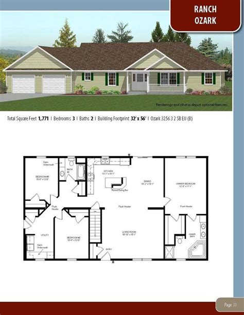 Ranch House Plans Modular Home Plans Small House Plans
