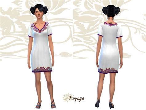 Boteh Dress By Fuyaya At Sims Artists Sims 4 Updates
