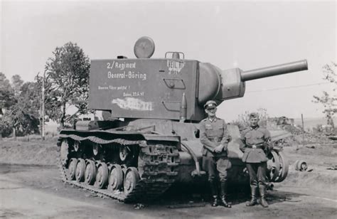 Kv 2 Tank A Road Sign World War Photos