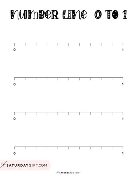Printable Number Line Worksheets Cute And Free Blank Number Lines