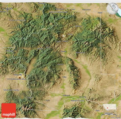 Satellite 3d Map Of Jefferson County