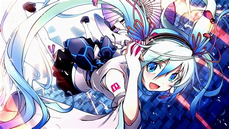 Download Hatsune Miku Anime Vocaloid 4k Ultra Hd Wallpaper