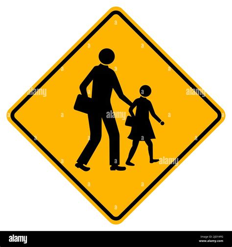 School Crossing Sign Stock Vector Images Alamy