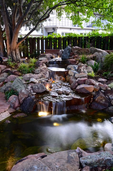 Park Hill Backyard Water Feature Traditional Landscape Denver