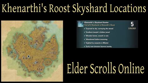 Khenarthi S Roost Skyshard Locations Elder Scrolls Online ESO YouTube