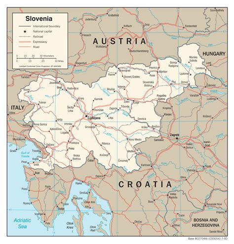 Maps Of Slovenia Detailed Map Of Slovenia In English Tourist Map Of Slovenia Highways Map