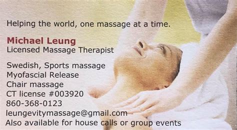 Leungevity Massage Glastonbury Ct