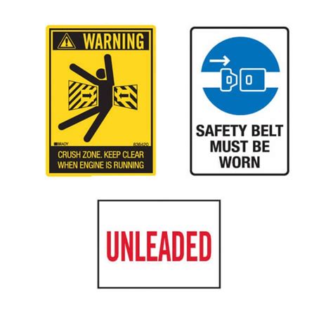 Safety And Warning Stickers Truck And Machinery Stickers Jaybro