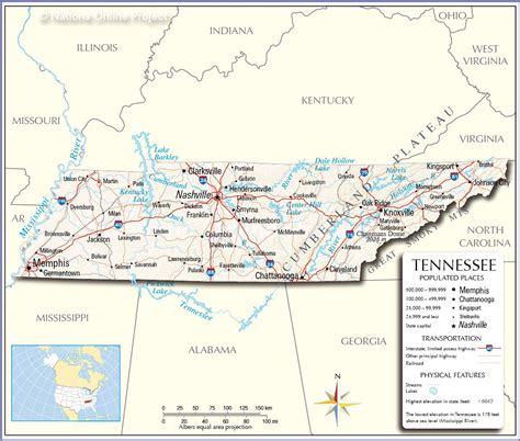 Map Of Usa Tennessee Topographic Map Of Usa With States